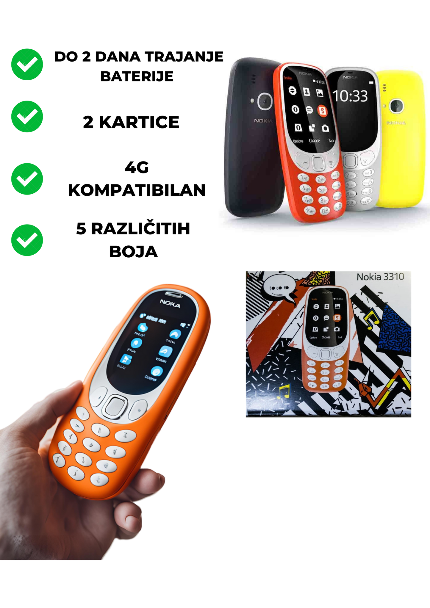 Nokia 3310 mobilni telefon